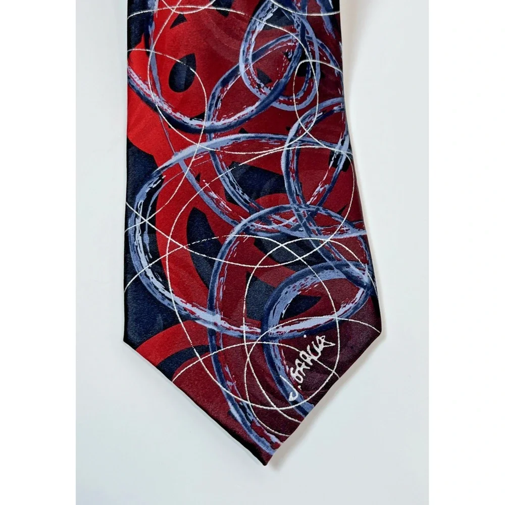 J Garcia Mens Happy Birthday Watercolor Collection Artist Proof 9 Silk Tie